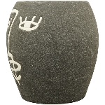 Vase SilO, schwarz, Porzellan, 14,5x14,5x15 cm