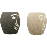 Vase SilO, schwarz, Porzellan, 14,5x14,5x15 cm