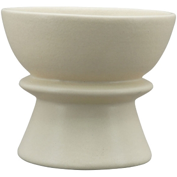KerzenHalter SilO, beige, Porzellan, 10,5x10,5x9 cm