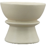 KerzenHalter SilO, beige, Porzellan, 10,5x10,5x9 cm