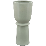 Vase SilO, grün, Porzellan, 12x12x28,4 cm