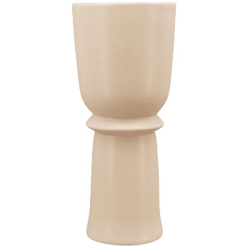 Vase SilO, braun, Porzellan, 12x12x28,4 cm