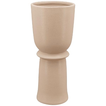 Vase SilO, braun, Porzellan, 12x12x28,4 cm