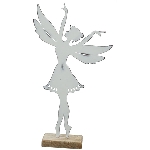 Elfen Teal, weiß, Metall, 13,5x4,5x24,5 cm