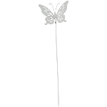 SchmetterlingStick ClairBlanc, weiß, Metall, 14x11x50 cm
