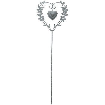 HerzStick Junker, grau, Metall, 12x1,1x57 cm
