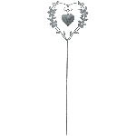 HerzStick Junker, grau, Metall, 12x1,1x57 cm