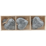 HerzHänger Teal, grau, Metall, 21x7,2x3,3 cm