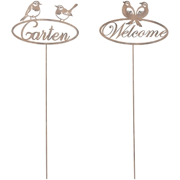 GartenStecker Tôle, rusty, Metall, 18,5x0,3x57 cm