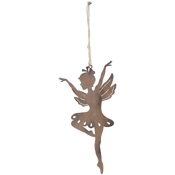 ElfenHänger Tôle, rusty, Metall, 10,5x0,1x18,5 cm