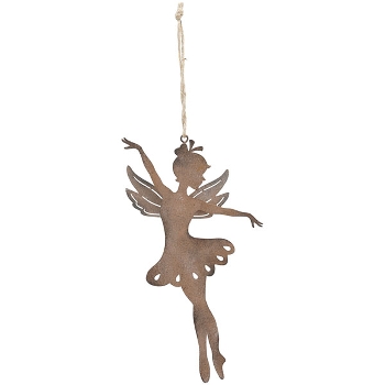 ElfenHänger Tôle, rusty, Metall, 10,5x0,1x18,5 cm