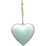 HerzHänger Teal, blau, Metall, 5x1,5x4,5 cm