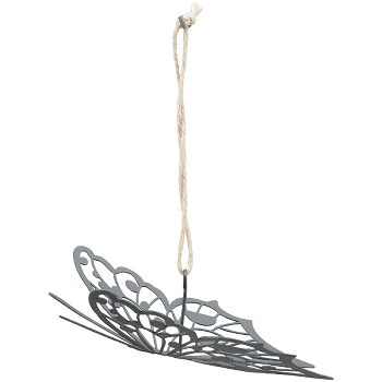 SchmetterlingHänger Sobre, schwarz, Metall, 17,5x16x5 cm