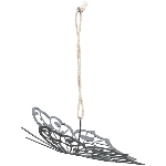 SchmetterlingHänger Sobre, schwarz, Metall, 17,5x16x5 cm