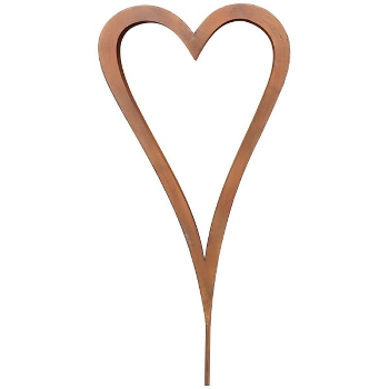 HerzStecker Tôle, rusty, Metall, 30x3,5x76 cm