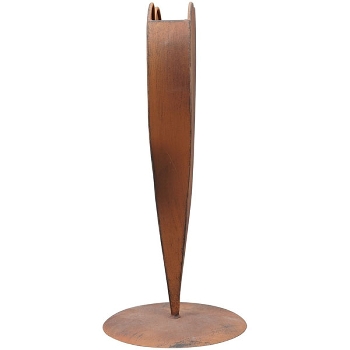 HerzVase Tôle, rusty, Metall, 28x23x60 cm