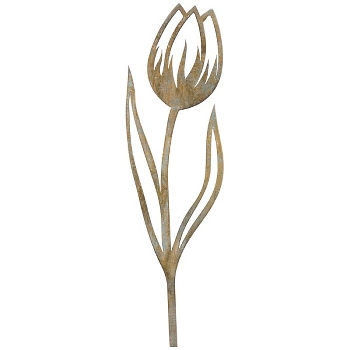BlumenStecker Doré, rusty, Metall, 11x0,1x45 cm