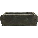 Kasten Antiquité, schwarz, Holz, 32x14x9 cm
