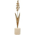 Blume Tôle, metall/Holz, 5,8x5,8x34 cm