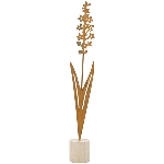 Blume Tôle, Metall/Holz, 6,5x5,8x45 cm