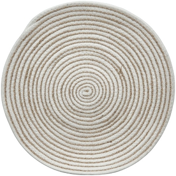 PlatzSet SEGA, weiß/creme, Juteseil, 30x30x0,5 cm