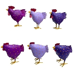 Huhn Kanu, Metall, 22x10x22 cm