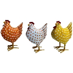 Huhn Kanu, Metall, 17x10x21 cm