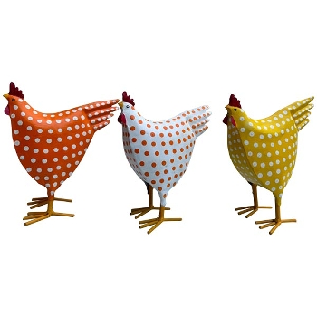 Huhn Kanu, Metall, 19x10x23 cm