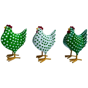 Huhn Kanu, Metall, 15x8x16 cm