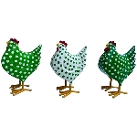 Huhn Kanu, Metall, 15x8x16 cm