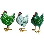 Huhn Kanu, Metall, 17x10x21 cm