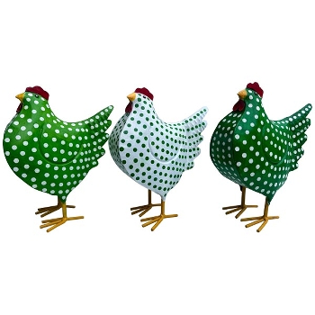 Huhn Kanu, Metall, 23x10x27 cm