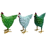Huhn Kanu, Metall, 19x10x23 cm