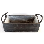 Kisten Bloom, schwarz, Holz, 30x14x9 cm