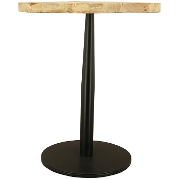 Tisch Puri, natur/schwarz, Holz/Metall, 50x50x60 cm