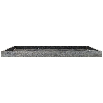 Tablett Dalle, schwarz, Marmor, 60x22x4 cm