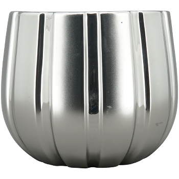 Topf ArgenT, silber, Keramik, 15x15x13 cm