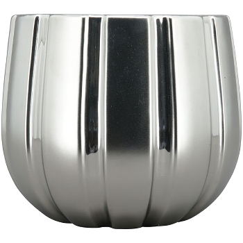 Topf ArgenT, silber, Keramik, 19x19x16 cm