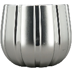 Topf ArgenT, silber, Keramik, 19x19x16 cm
