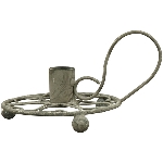 KerzenHalter Junker, zink Metall, 9x8x5 cm