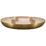 KerzenHalter EnameL, rosa, Metall, 26,5x26,5x3,5 cm