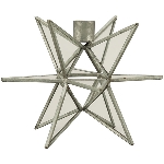 KerzenHalter Junker, grau, Metall, 13x13x13 cm