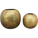 Vase Junker, Metall, 25x25x22,5 cm