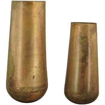 Vase Junker, Metall, 11x11x24 cm