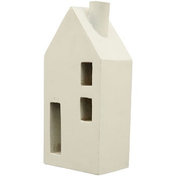 HausWindLicht ClairBlanc, weiß, Holz, 10x6x21 cm