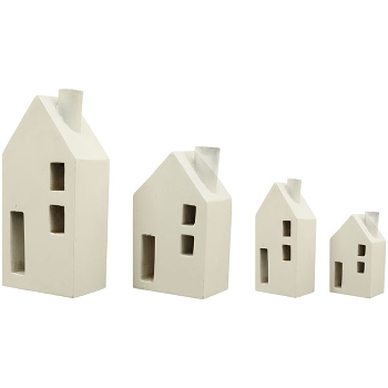 HausWindLicht ClairBlanc, weiß, Holz, 10x6x21 cm