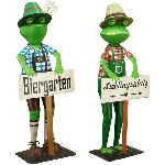 Frosch Kanu, Metall, 20x12x52 cm, 20x13x52 cm