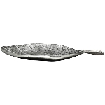 BlattTablett GROS, silber, Alu, 23x17x2,5 cm