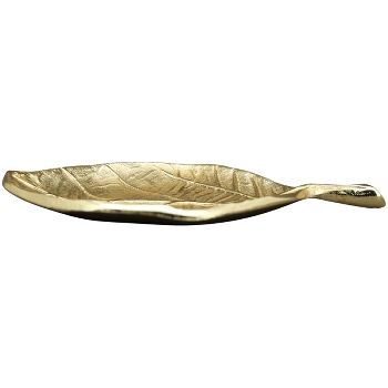 BlattTablett Aurum, gold, Alu, 23x17x2,5 cm