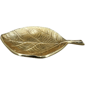BlattTablett Aurum, gold, Alu, 23x17x2,5 cm